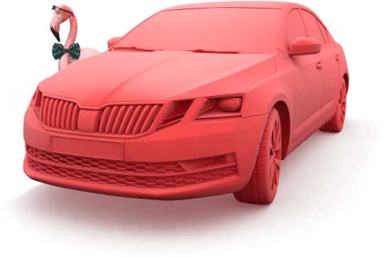 Assicurazione auto con grafica 3D
